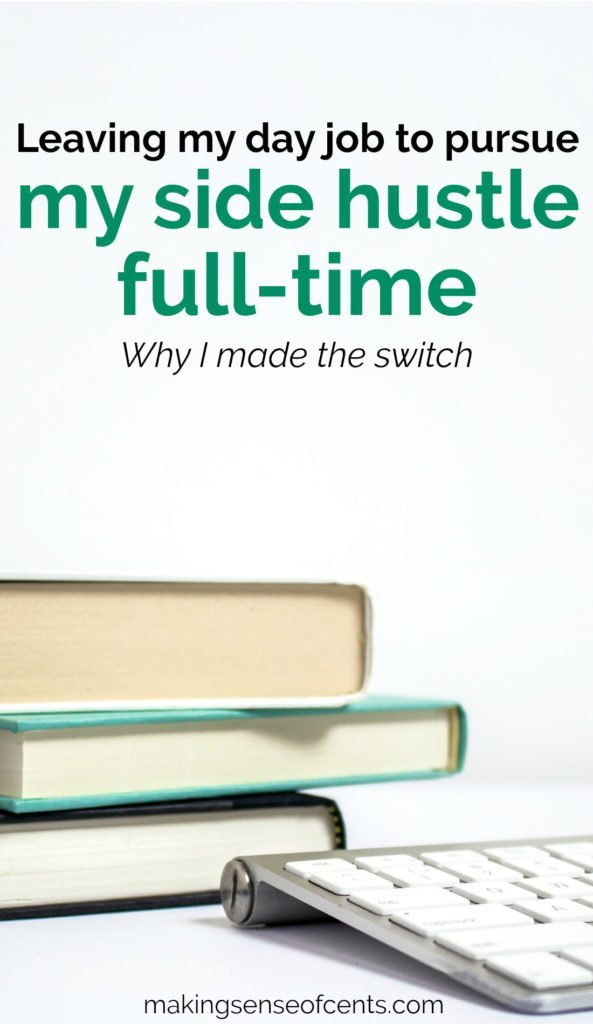 Six years ago, I left my day job to pursue my side hustle full-time. Learning how to make money online through a blog was never my goal, but I'm so glad I gave it a shot! #sidehustle #howtomakemoney #howtomakemoneyonline #waystomakeextramoney